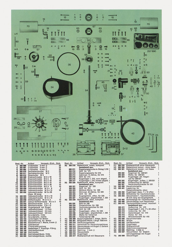 Hegi Modellbau Katalog 1976