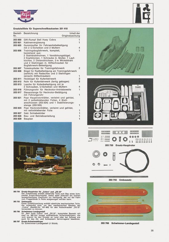 Hegi Modellbau Katalog 1976