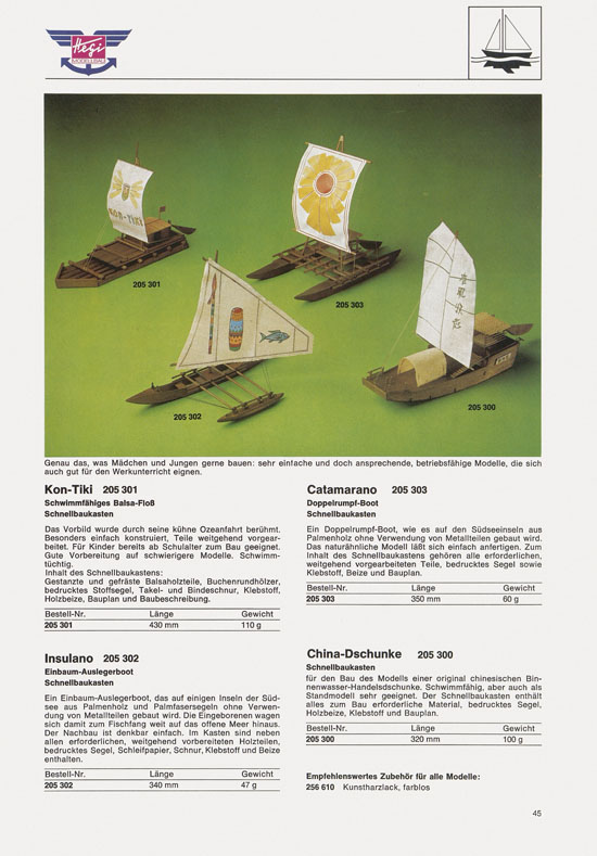 Hegi Modellbau Katalog 1976