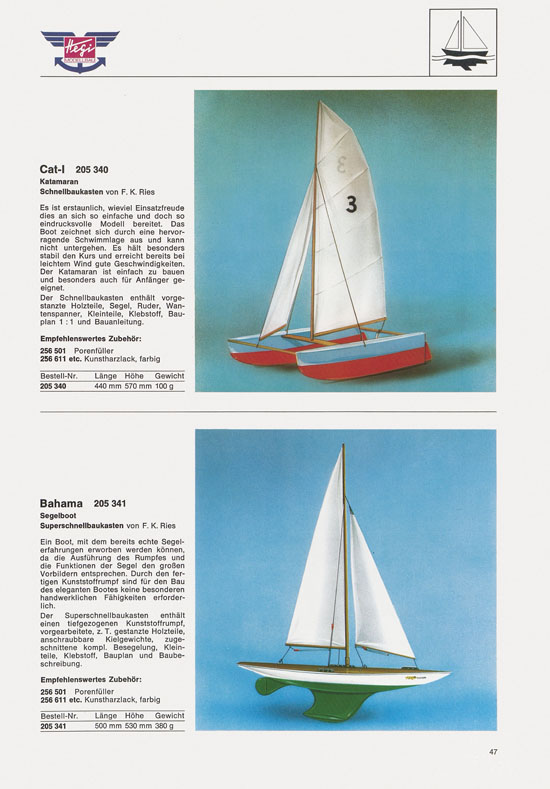 Hegi Modellbau Katalog 1976