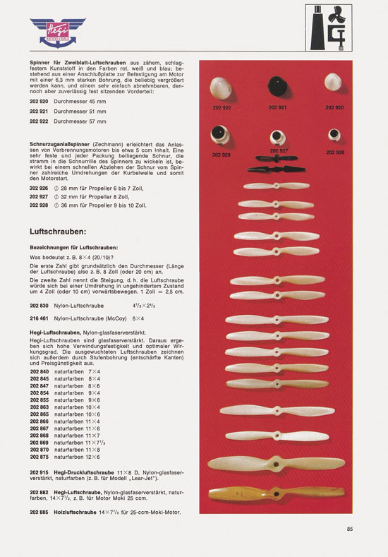 Hegi Modellbau Katalog 1976