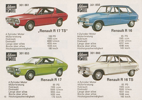Schuco Modelle 1970