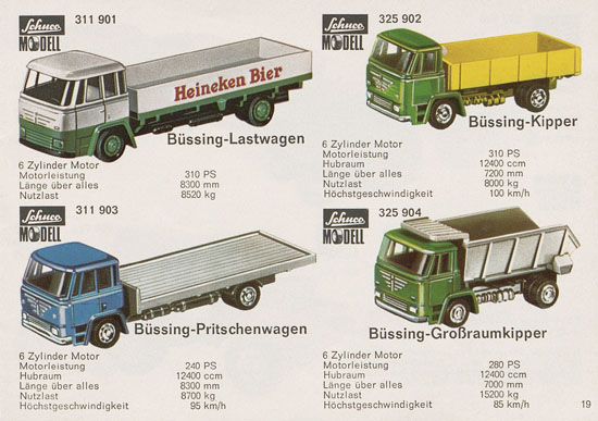 Schuco Modelle 1970