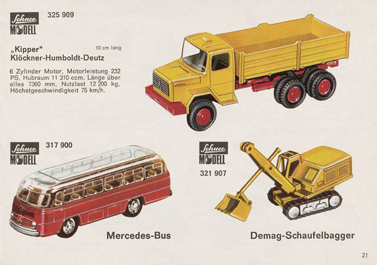 Schuco Modelle 1970