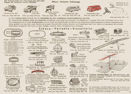 Seite 3 Schuco Varianto 3010 Katalog 1954