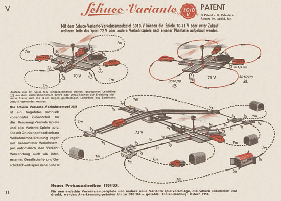 Schuco Varianto 3010 Katalog 1954