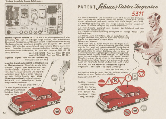 Seite 14 Schuco Varianto 3010 Katalog 1954