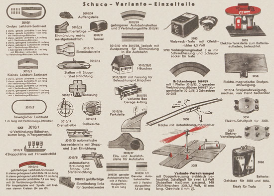 Schuco Varianto 3010 Katalog 1955