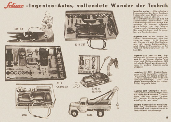 Seite 19 Schuco Varianto 3010 Katalog 1955