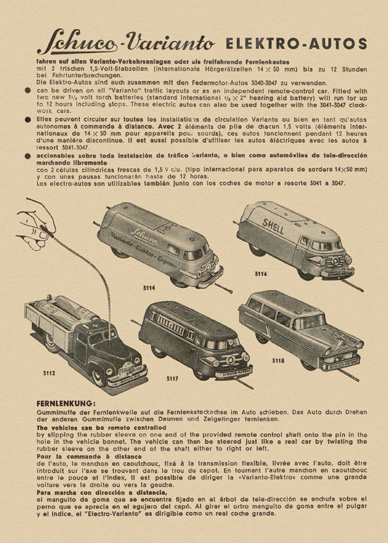 Schuco Varianto Prospekt 1960