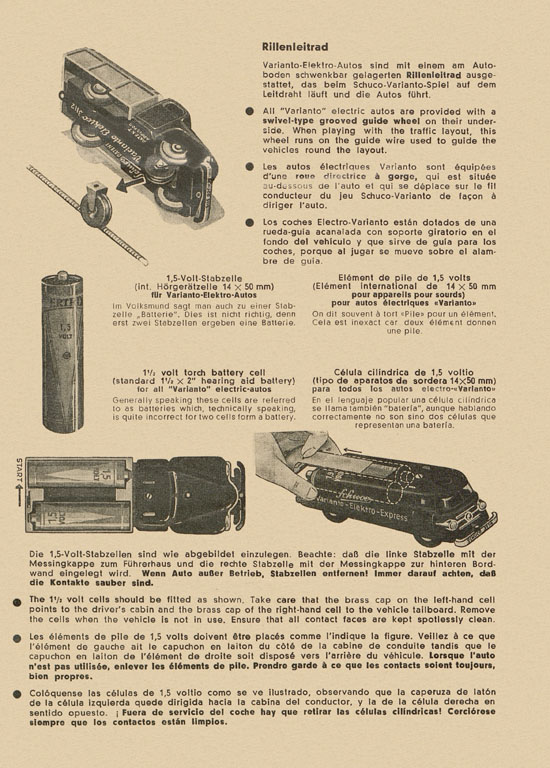 Schuco Varianto Prospekt 1960