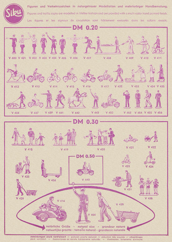 Siku Verkehrsmodelle Katalog 1960