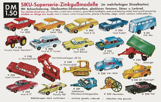 Siku Verkehrsmodelle 1964