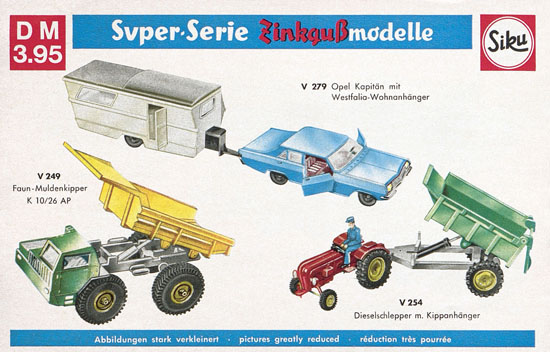 Siku Katalog 1968, Preisliste 1968, Bildpreisliste 1968, Verkehrsmodelle 1968