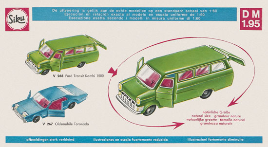 Siku Super Serie Zinkguß-Modelle Katalog 1969