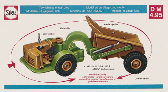 Siku Super Serie Zinkguß-Modelle Katalog 1970