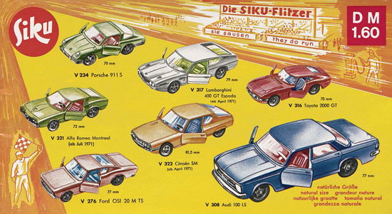 Siku Katalog 1971, Preisliste 1971, Bildpreisliste 1971, Verkehrsmodelle 1971, Siku Zinkgußmodelle 1971, Siku V-Serie 1971