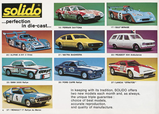 Solido catalog 1976