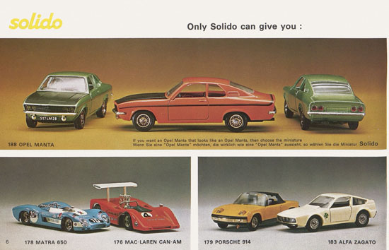 Solido catalogue export 24 1972