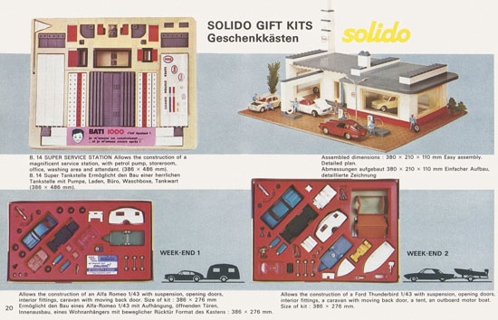 Solido catalogue export 24 1972