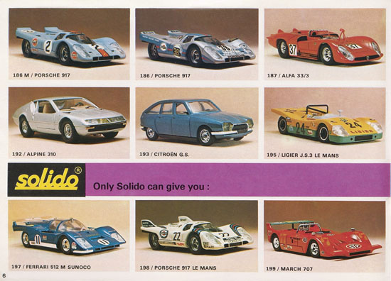 Solido catalogue export 24 1973