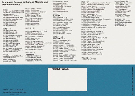 Solido Katalog 1974