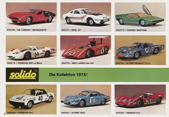 Solido Katalog 1975