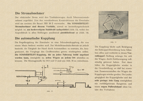 Sommerfeldt Oberleitungen Katalog 1951-1952