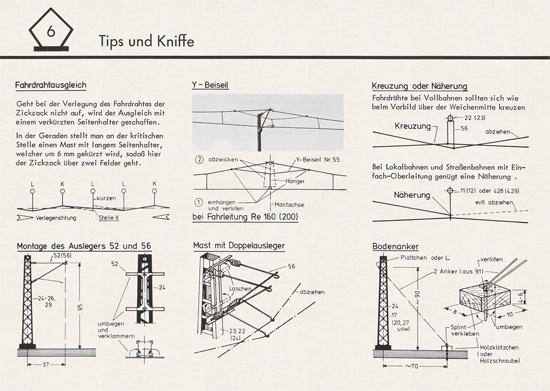 Sommerfeldt Anleitungsheft für Oberleitungen 1975