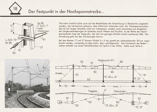 Sommerfeldt Anleitungsheft für Oberleitungen 1975