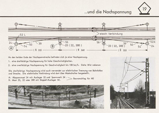 Sommerfeldt Anleitungsheft für Oberleitungen 1975