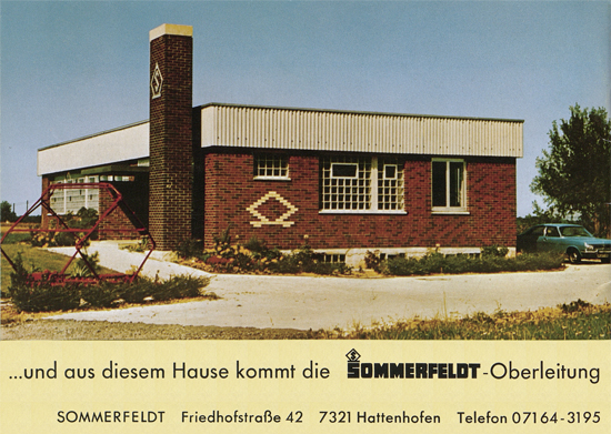 Sommerfeldt Anleitungsheft für Oberleitungen 1975