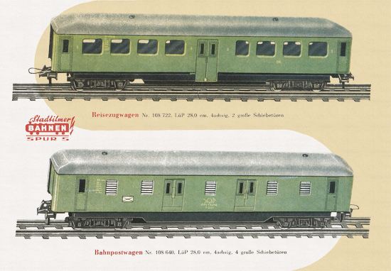 Stadtilmer Bahnen Spur S Katalog 1959