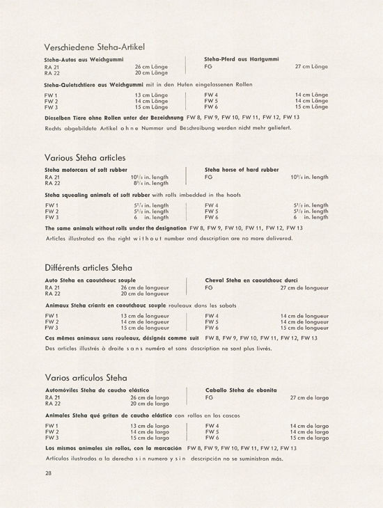 Steha Katalog 1958