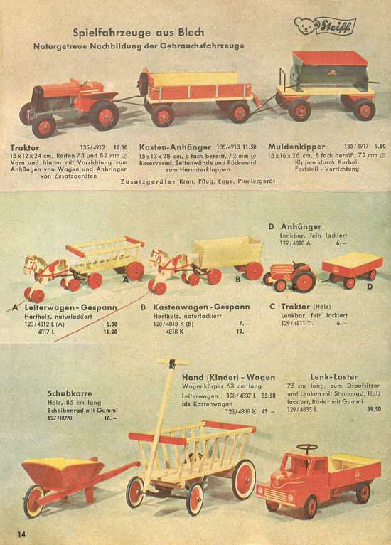 Margarete Steiff Katalog 1954