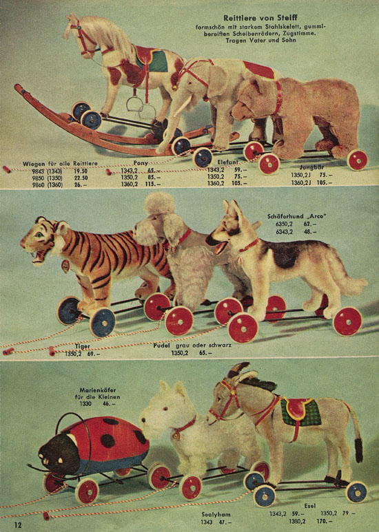 Steiff Der Zoo fürs Kind Katalog 1957