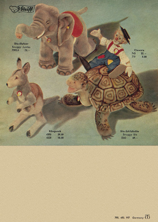 Steiff Der Zoo fürs Kind Katalog 1957