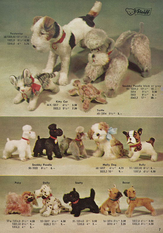 Margarete Steiff Realistic Plush Animals 1957