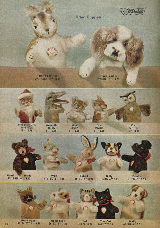 Margarete Steiff Realistic Plush Animals 1957