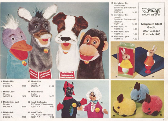 Margarete Steiff Katalog 1973