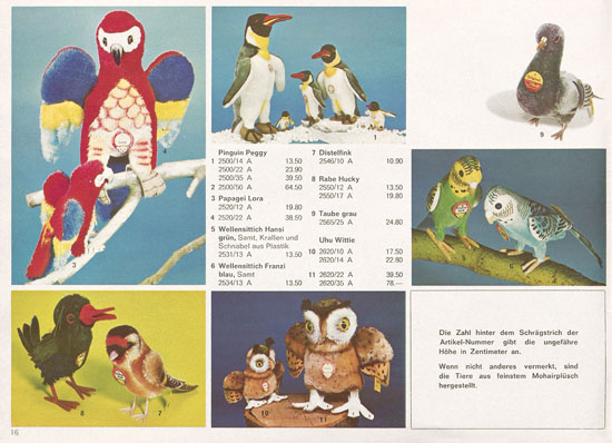 Margarete Steiff Katalog 1973