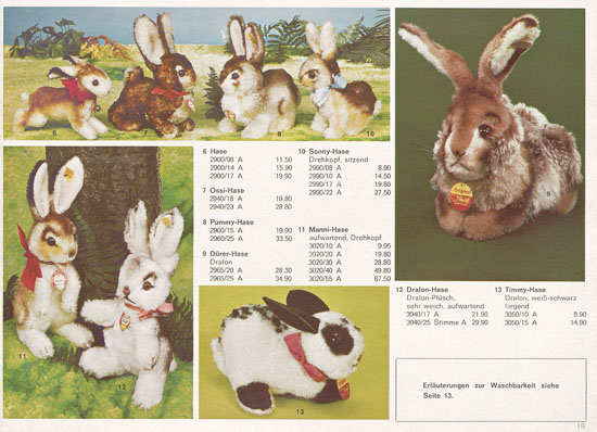 Margarete Steiff Katalog 1973