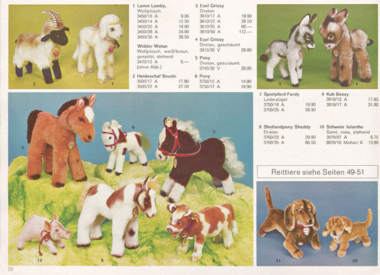 Margarete Steiff Katalog 1973