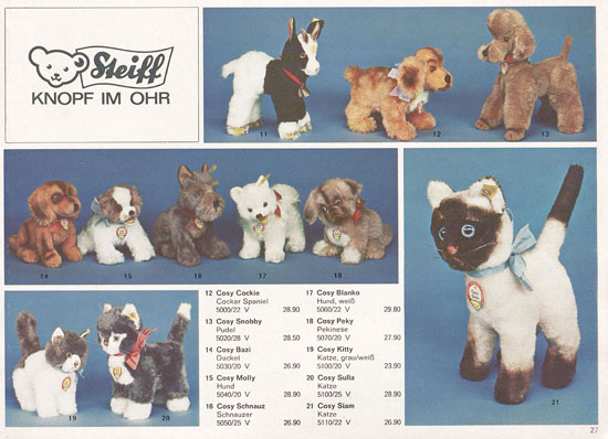 Margarete Steiff Katalog 1973