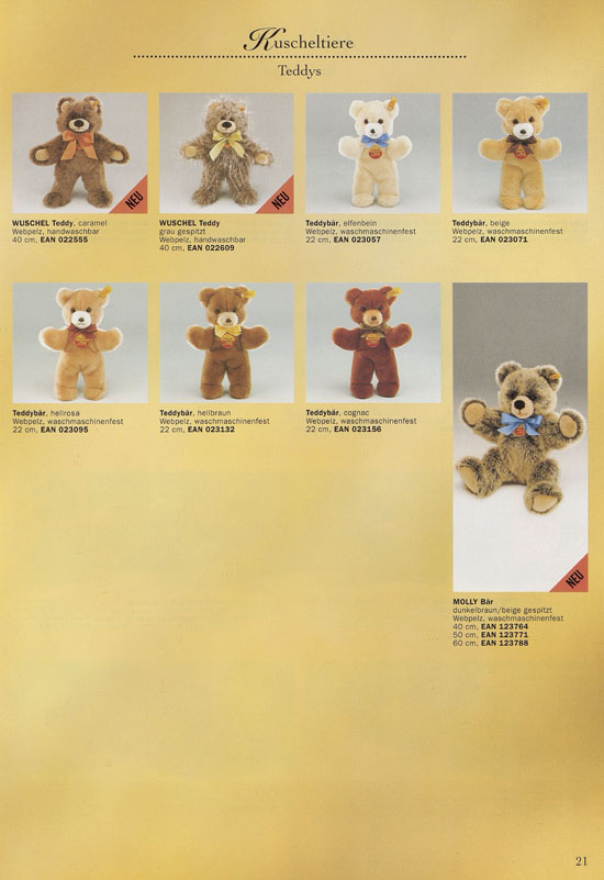 Margarete Steiff Katalog 1997