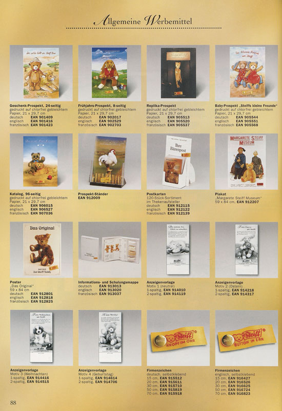 Margarete Steiff Katalog 1997