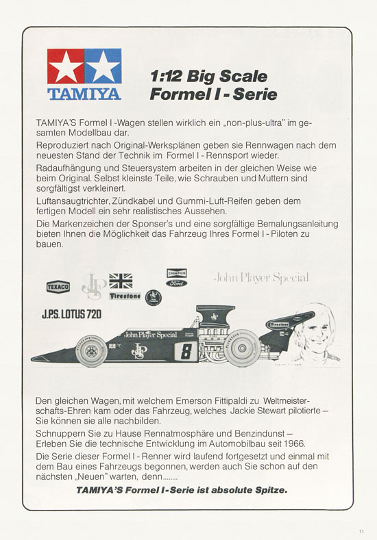 Tamiya Katalog 1977