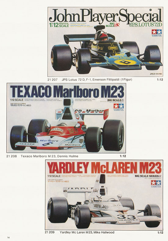 Tamiya Katalog 1977