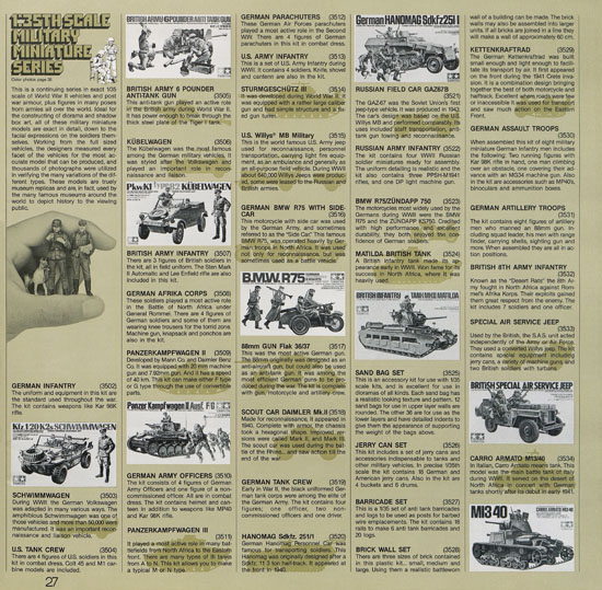 Tamiya Katalog 1985