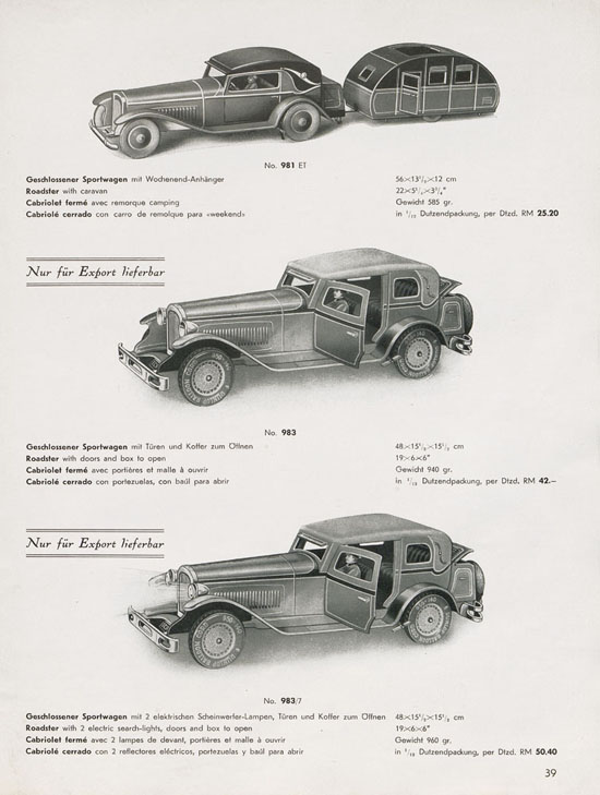 Tipp & Co. Katalog 1939